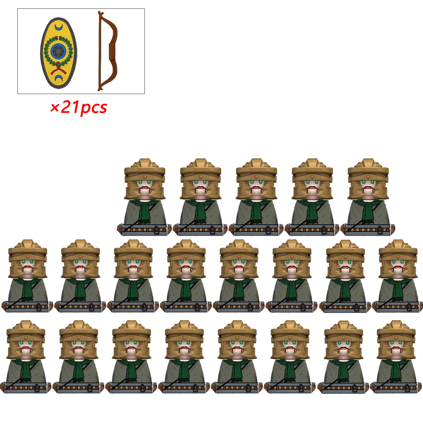 21pcs MOC Creative Medieval Ki - Lego Minifigure Holder recension och pris