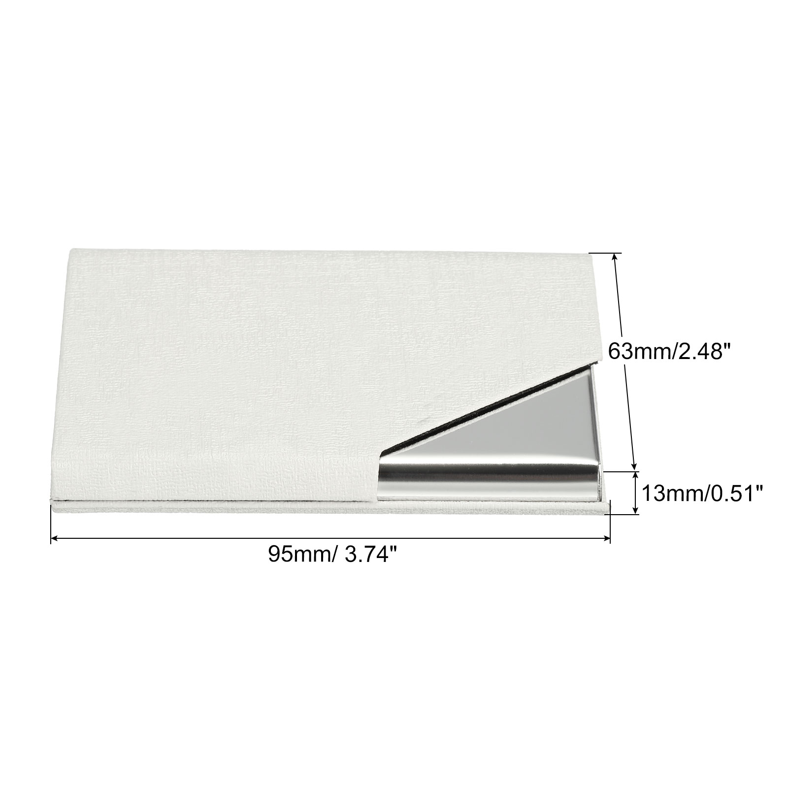 1/2Pcs Business Card Holder PU - Card Top Loader recension och pris