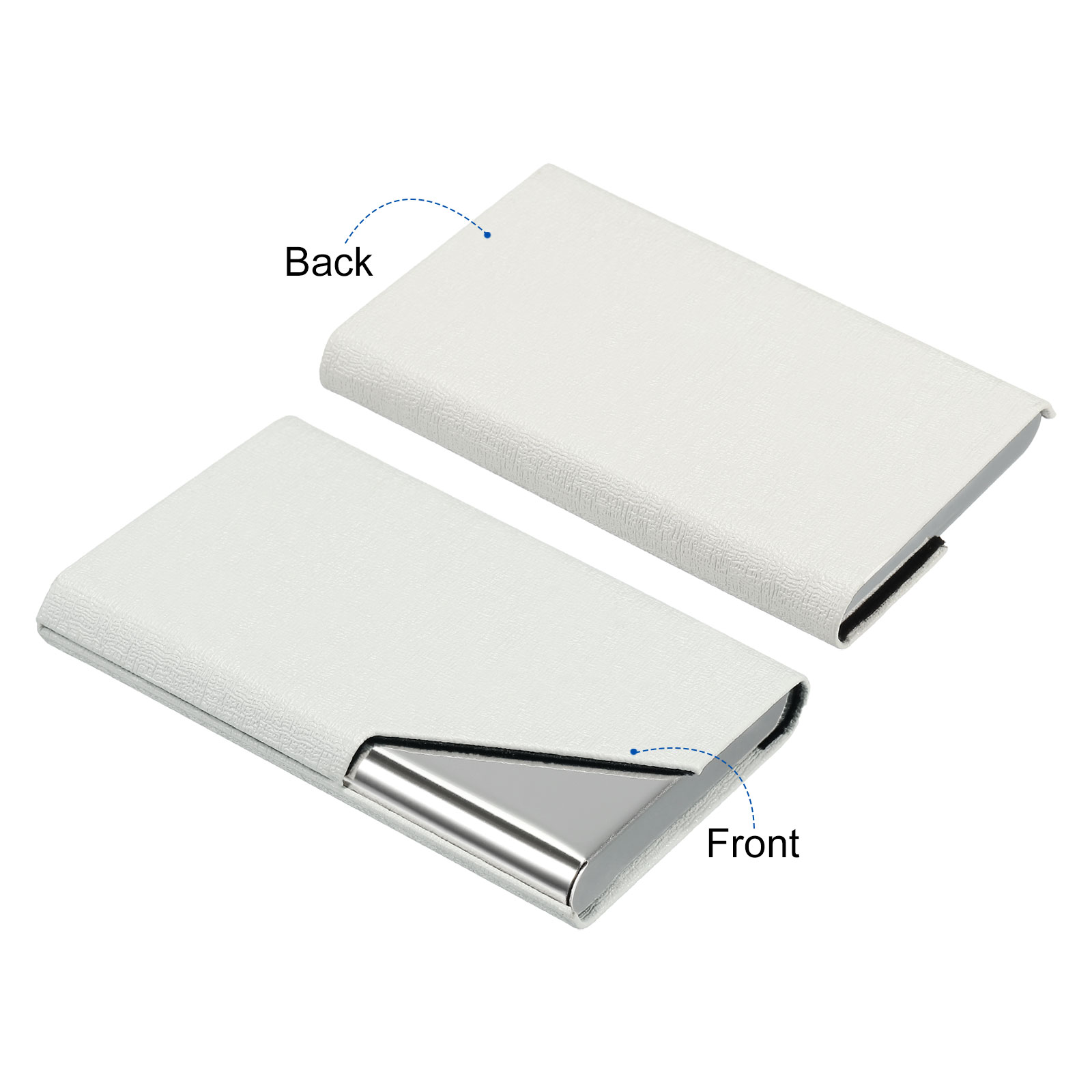 1/2Pcs Business Card Holder PU - Card Top Loader recension och pris