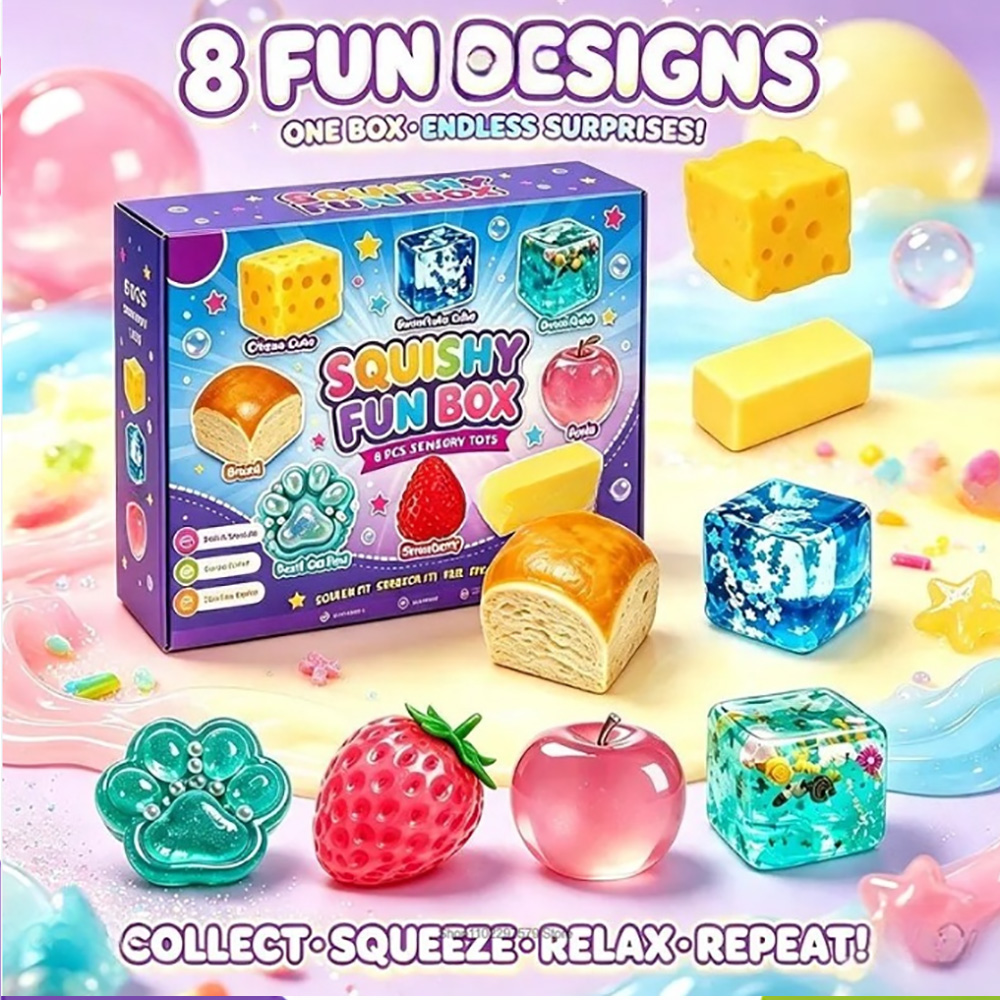 Needoh 8Pcs Mystery Squishies  - Mystery Box Blind Bag recension och pris